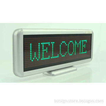 Green Color Desk LED Moving Sign 16X64